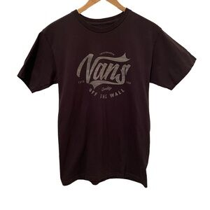 Vans Men’s Short Sleeve Small Graphic T-shirt Gray 100% Cotton Unisex